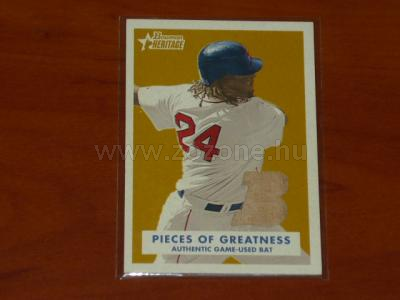 2006 Topps Bowman Heritage PIECES OF GREATNESS BAT 1.