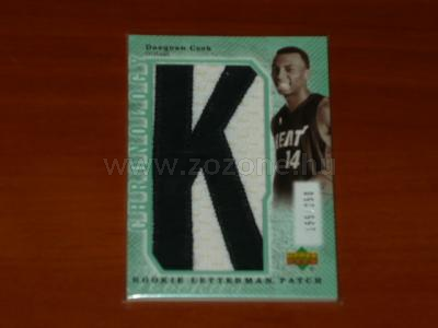 2007-08 Upper Deck Chronology ROOKIE LETTERMAN PATCH #250 RC JERSEY PATCH 1.